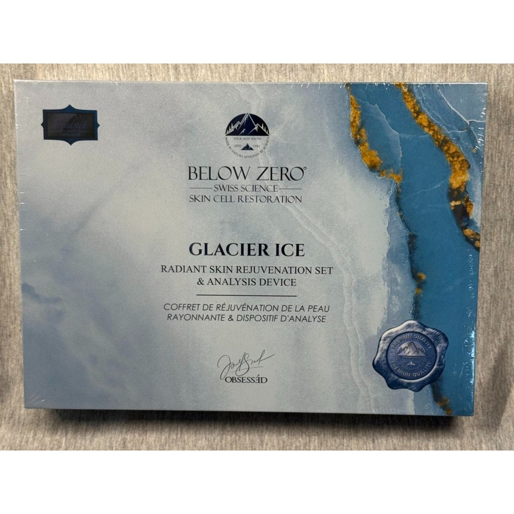 Below Zero Glacier Ice Radiant Skin Rejuvenation Set &Analysis Device New Sealed